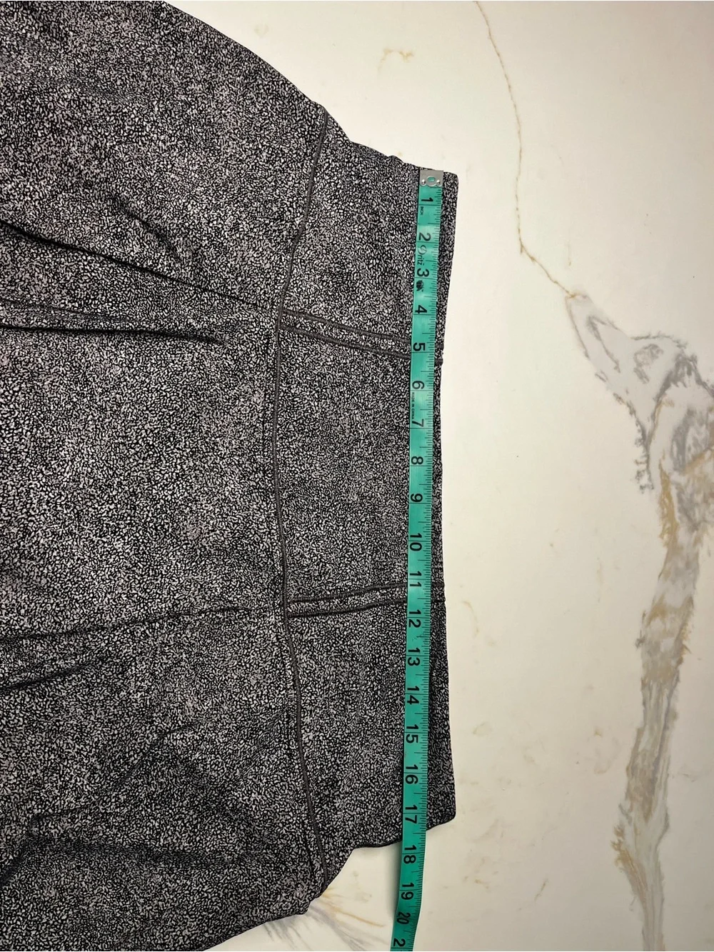 Lululemon Skirt Skort Sz 12 Reg Green Pickleball Tennis Run Euc Black Heather